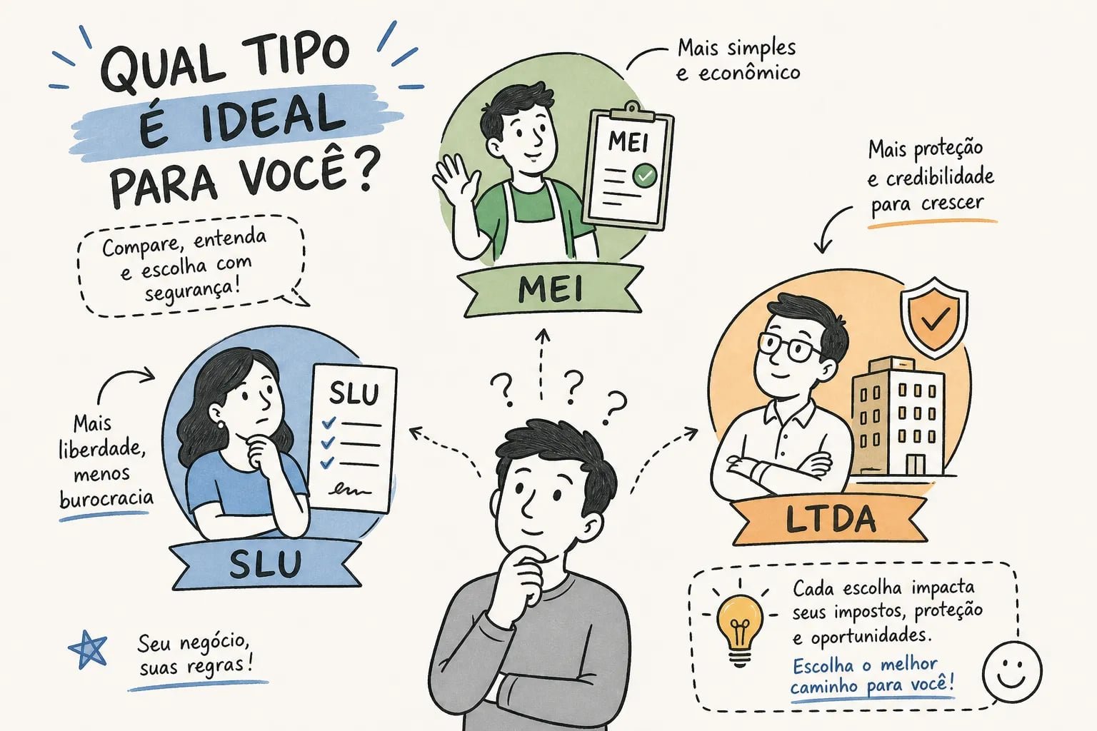 Pejotização: MEI, SLU ou LTDA, qual o tipo ideal para você